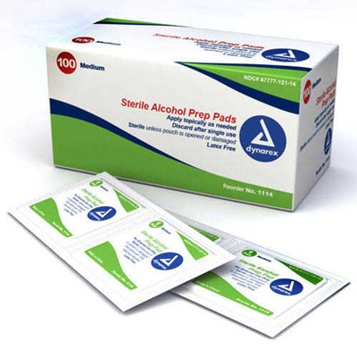 Dynarex Alcohol Prep Pad (Dynarex Alcohol Pad)
